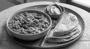 Mushroom Masala With 3 Phulka