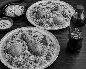 Chicken Biryani [2 Plates] with Thums Up [500 ml]
