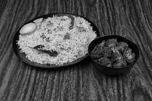 Bagara Rice With Chicken Fry