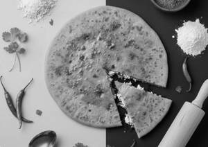 Plain Paratha With Curd [1 Pieces]