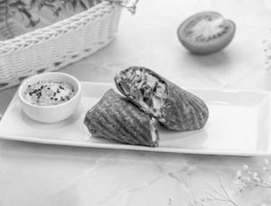 Gluten Free Grilled Paneer And Pesto Wrap