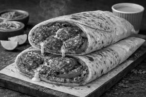 Masala Soya Tikka Kathi Roll