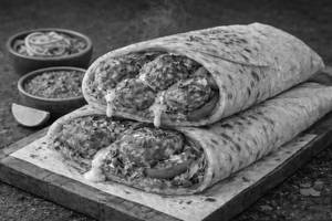 Achari Soya Tikka Kathi Roll
