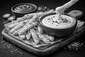 Fries With Cheese Dip