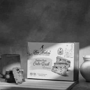 Fruit Cake Rusk - Eggless - 300 Gm
