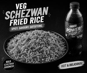 Veg Schezwan Fried Rice+ Campa Power Up/cola