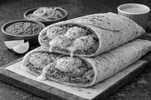 Afghani Soya Tikka Kathi Roll