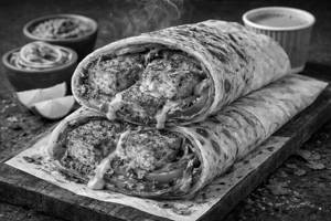 Masala Paneer Tikka Kathi Roll