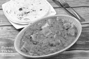 Paneer Tikka Masala[200 G] With 3 Plain Tawa Roti