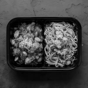 Chicken Chowmein with Chicken Chilli Dry