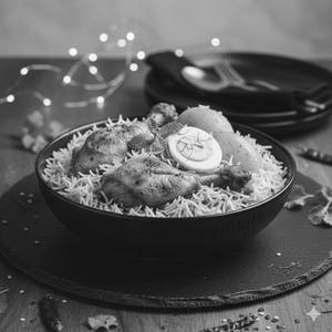 Chicken egg biryani