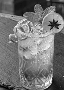 Blue cool mocktail