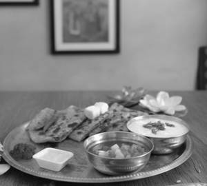 Ambarsari Special Paratha with Curd