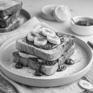 Nutella-banana French Toast