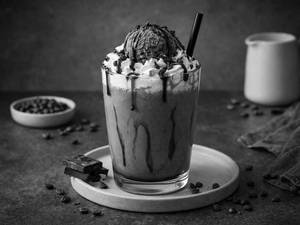 Chocolate Milk Shake With Ice Cream