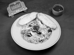 Non-veg Spaghetti Aglio-e-olio