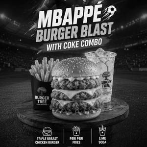 Mbappe Burger Blast with Coke Combo