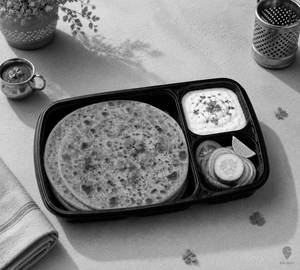 Gobi Paratha With Dahi