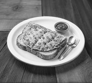 Cheese bread omelette