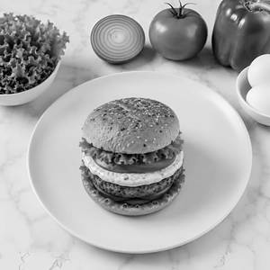 Vegetable Burger With Ranch Yoghurt