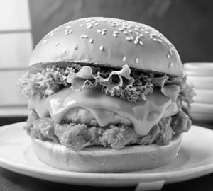 Cheesy burst burger