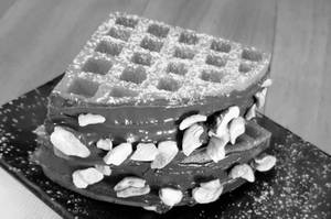 Chocolate Hazelnut Gourmet Waffle