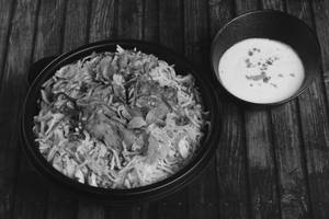 Chicken dum biryani with dahi raita( Pack of 3)