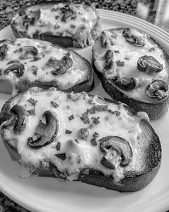 Mushroom Stuffed Garlic Bread