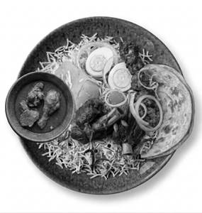 Mutton Biryani 2 Pcs,Chicken Kosha,Chicken Boti Kebabs & 1 Pc Paratha