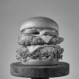 Crispy Chicken Double Trouble Burger