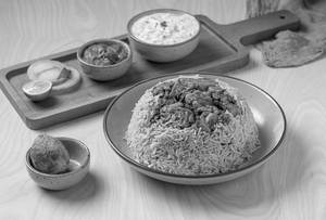 Bagara Rice And Chicken Ghee Roast