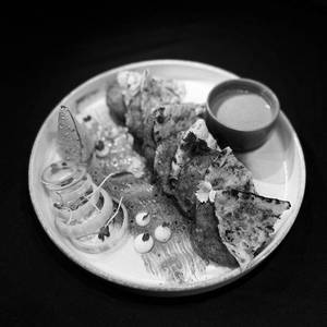 Singapuri Dahi Ke Kebab With Aloe Naan