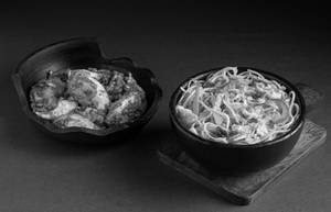 Egg Noodles With Egg Manchurian