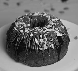 Nutella Ganache Cashew Bundt Cake