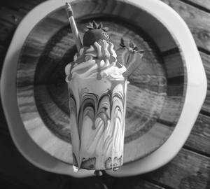 Blueberry special milkshake
