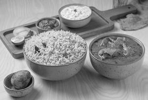 Bagara Rice With Chicken Curry