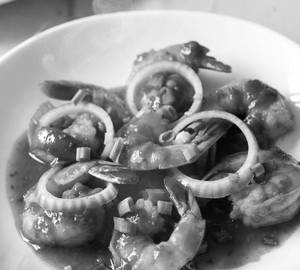 Schezwan prawns