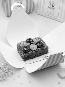 Choco Caramel Dry Cake Slice