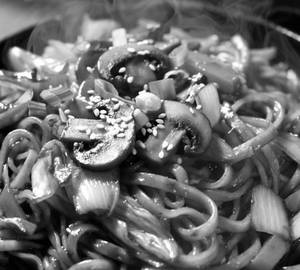 Mushroom noodles