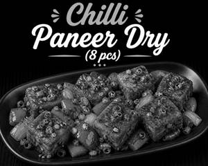 Chilli Paneer Dry (8 Pcs)
