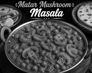 Matar Mushroom Masala