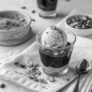 Dark Chocolate Pistachio Affogato