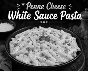 Penne Cheese White Sauce Pasta