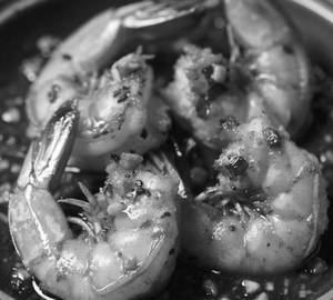Garlic prawns
