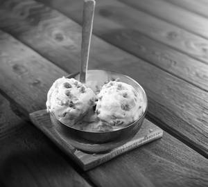 Butterscotch ice cream scoop