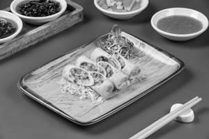 Crispy Asparagus And Pumpkin Roll Dim Sum