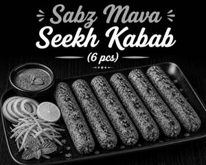 Sabz Mava Seekh Kabab (6 Pcs)