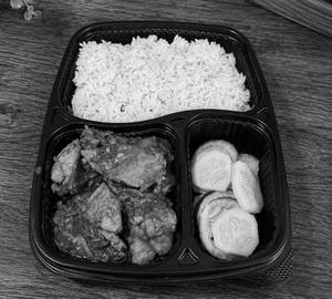 Rice with Chicken Curry Mejenga Seeds Platter