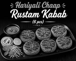 Hariyali Chaap Rustam Kabab (6 Pcs)