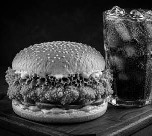 Chicken Burger + Soft Drink